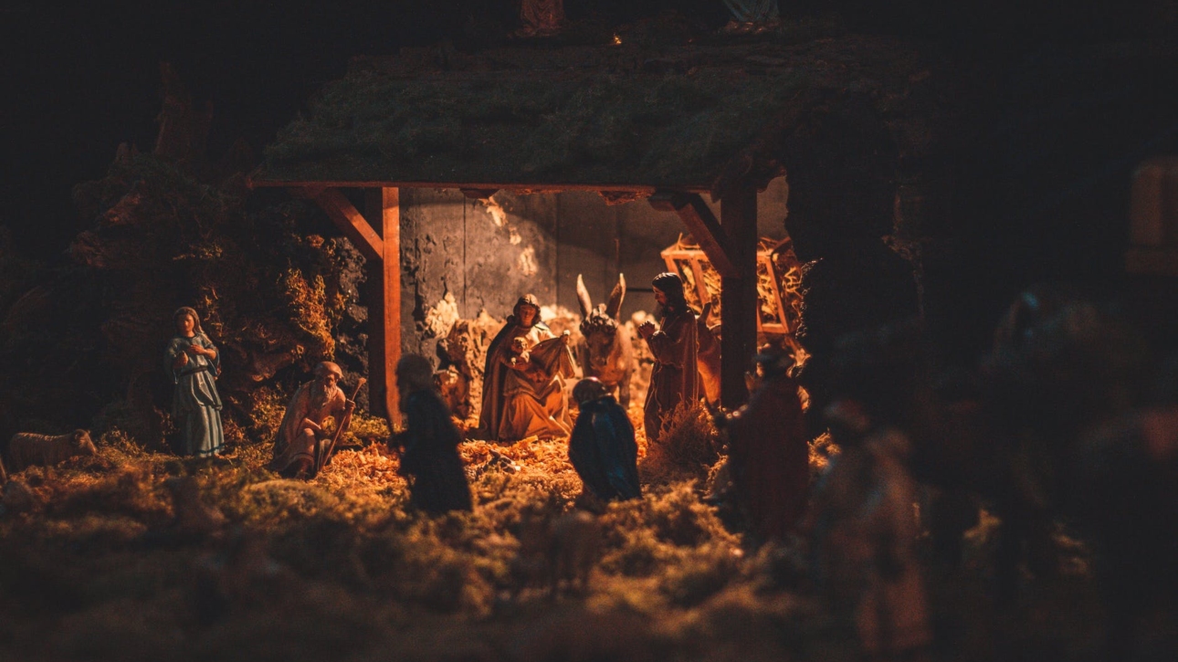 scene of birth of christ