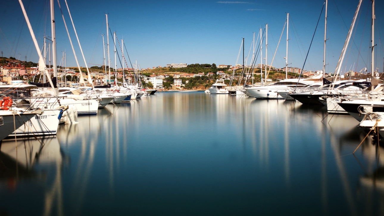 marina port sailboats sailing boats