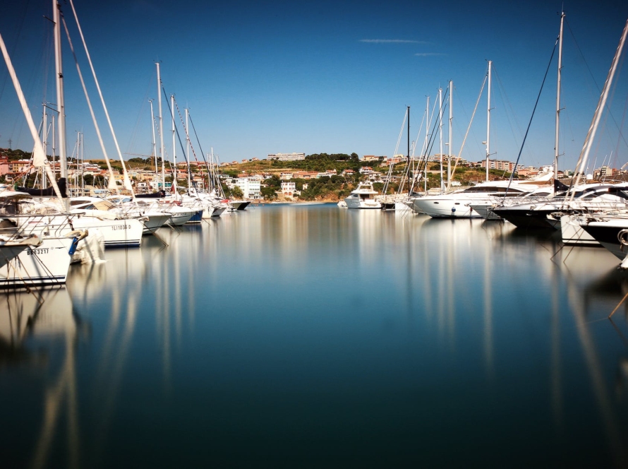 marina port sailboats sailing boats